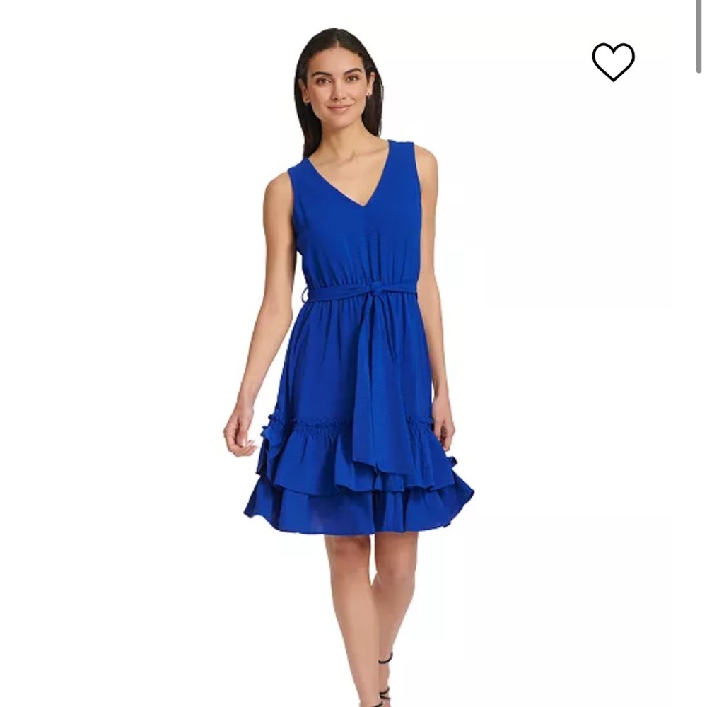 Women's V-Neck Sleeveless A-Line Dress